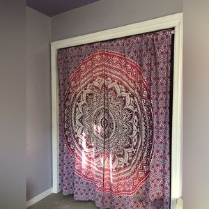 Rod Pocket Mandala curtain panels